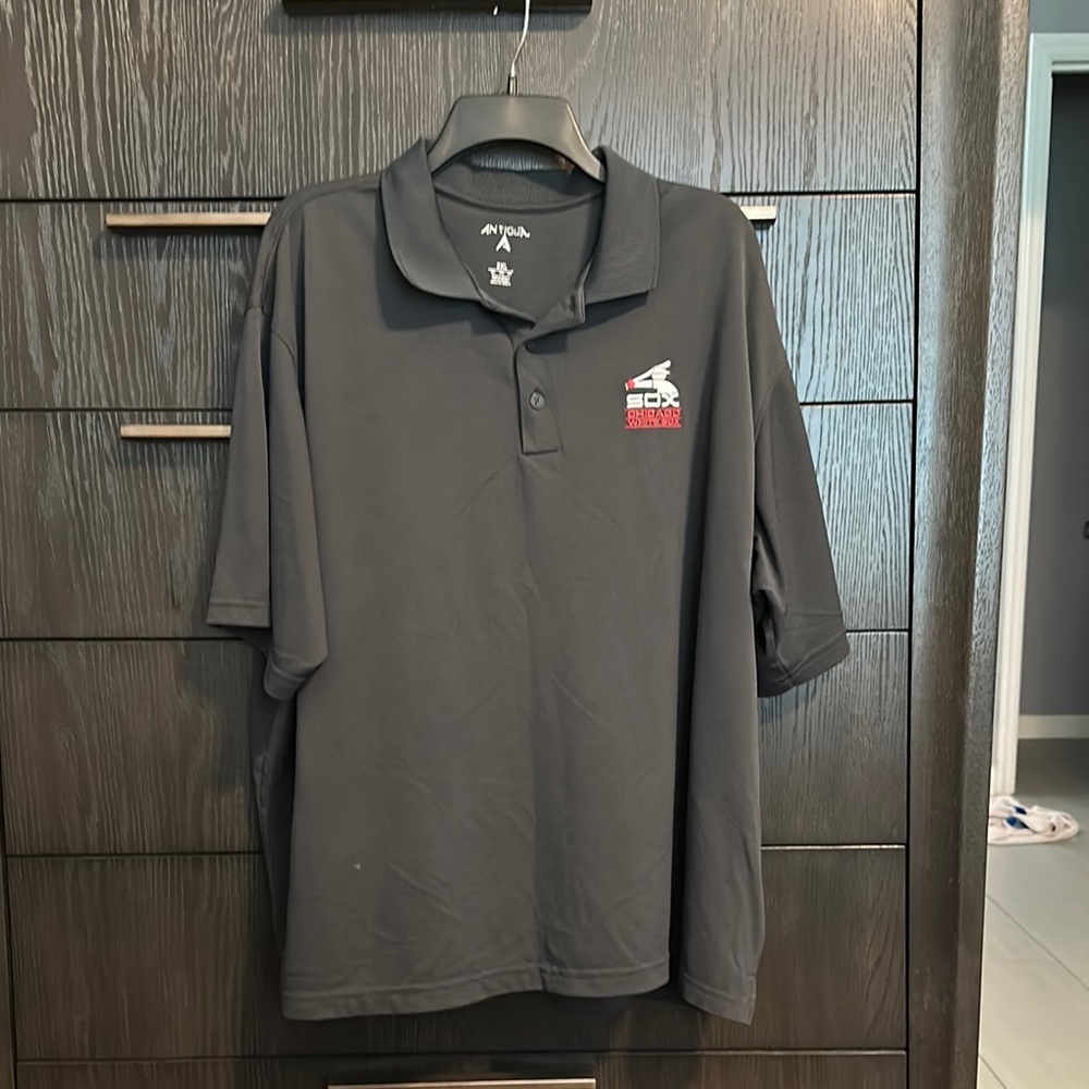 Antigua Gray Polo Shirt Classic Design